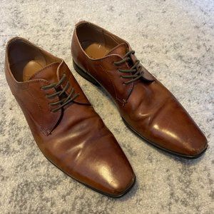 Aldo Mens Leather Derby Shoe Size 10.5